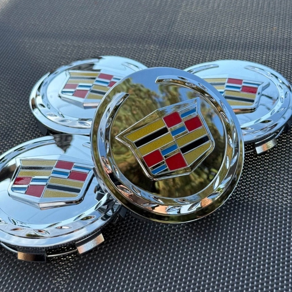 2005-2014 CADILLAC ESCALADE 83mm/3.25" Center Caps COLOR CREST